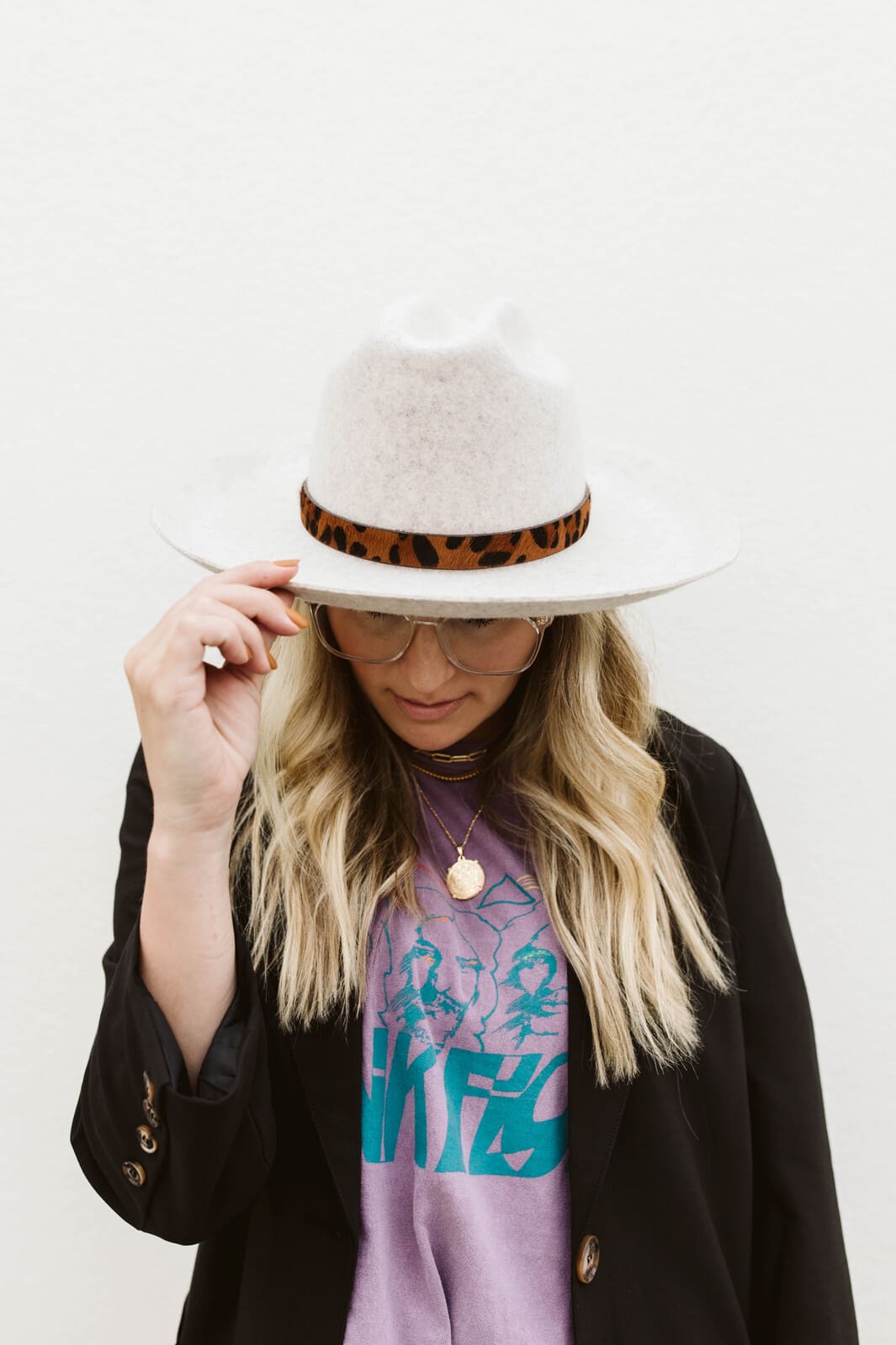 Gigi Pip Ezra Western Hat in Mix Grey