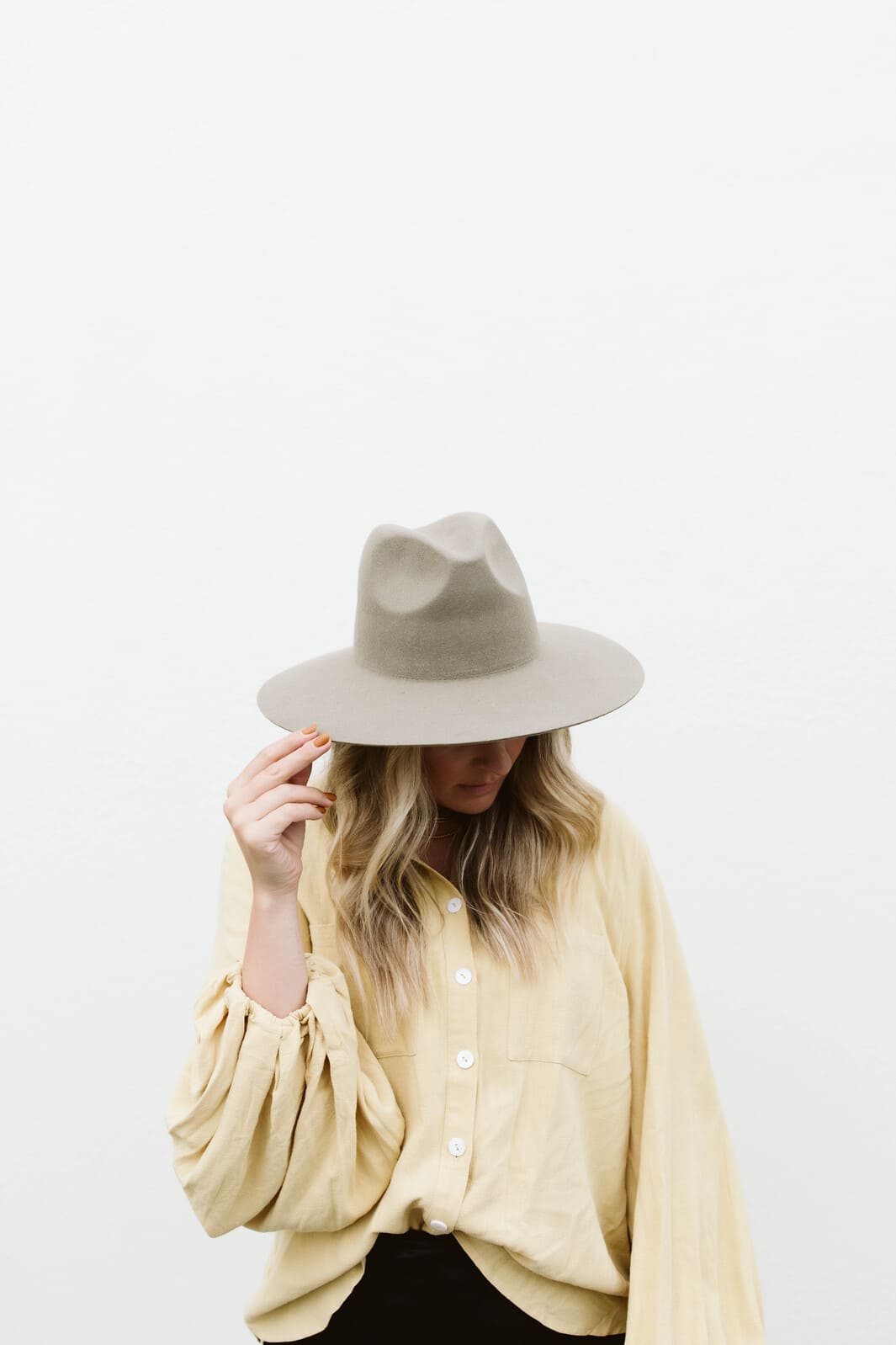 Gigi Pip Emma Wide Brim Fedora in Sage